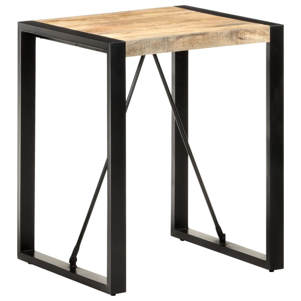 Petromila vidaXL Jedálenský stôl 60x60x75 cm masívne surové mangovníkové drevo